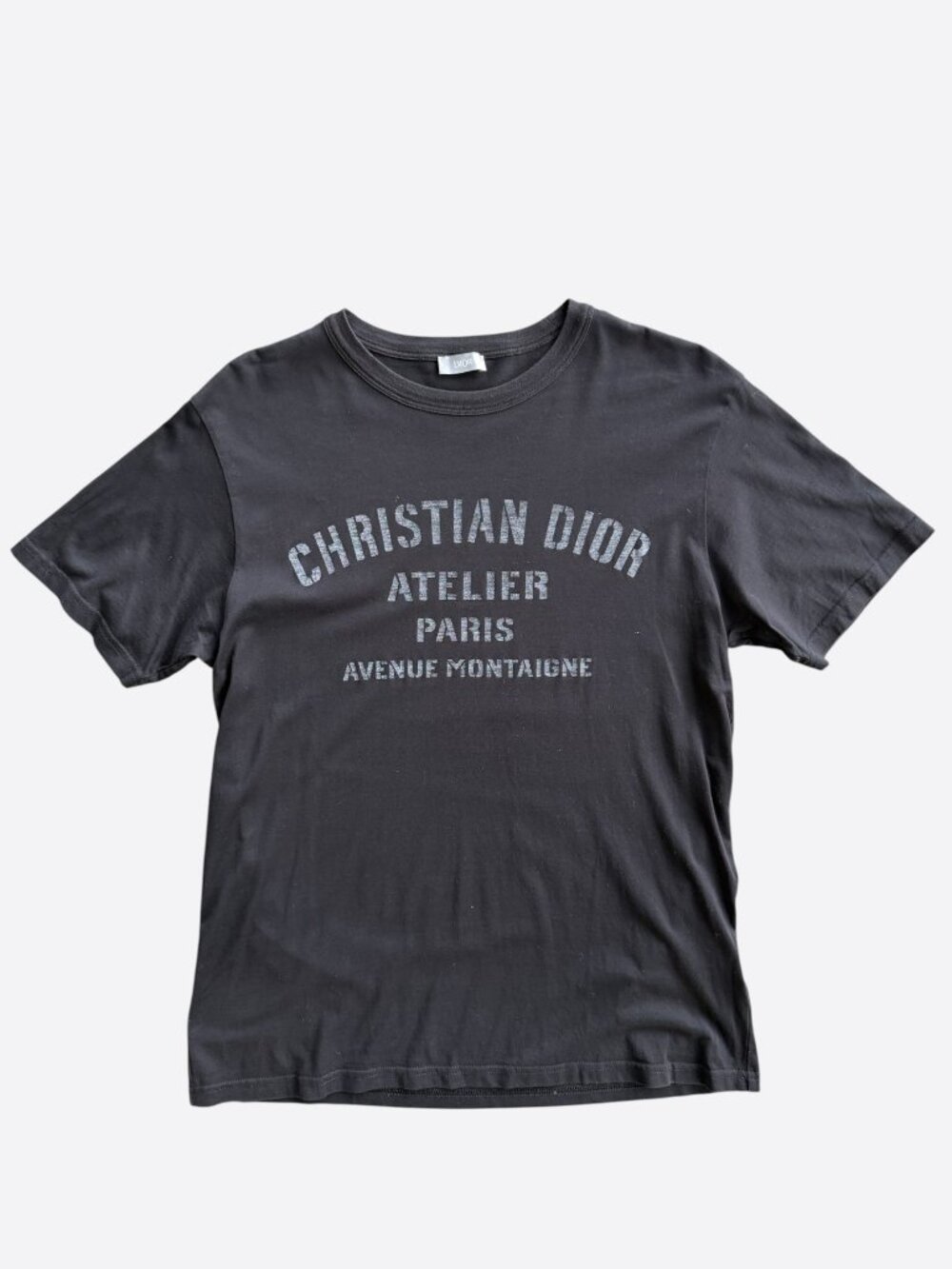 Dior Black Atelier Faded Logo T-Shirt